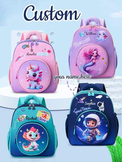 Customized Exclusive Backpack With Zipper Closure And 2d Flat Print - Suitable For Daily Commuting And Gift Giving, Travel Backpack, Perfect For Use In Daily Life, Traveling, Shopping, Dancing, Sports, And Outdoor Activities. Very Suitable For Christmas, Thanksgiving, Back To School Season, Workplace, Commuting, Parties, And Gatherings. It'S An Ideal Gift. Christmas Gifts For Friends, Classmates, Daughters, Etc.