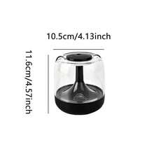 مرطب هواء صغير سعة 650 مل، جهاز نشر الزيوت الأساسية للمنزل والغرفة، جهاز تبخير مع إضاءة ليلية ملونة، مرطب هواء USB محمول، جهاز نشر الزيوت الأساسية مع إضاءة ملونة - الأسود - مشاهدة 10