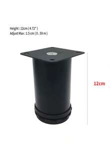 4 Pieces Adjustable Cabinet Feet, Table Feet, Sofa Feet, Bed Feet, Coffee Table Feet, Cabinet Feet, Support Legs, Furniture Feet Metal Replacement Feet - Black - View 23