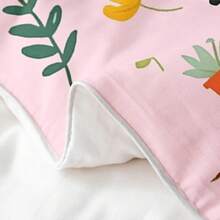 % Cotton Pink Dachshund Comforter Cover, Flower Floral Bedding Set, Kawaii Sausage Dog Duvet Cover, Lovely Puppy Quilt Cover, Soft Comfy, Dachshund Bedding - 粉色 - 查看 6