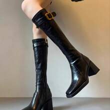 Women Over-The-Knee Boots - Black - View 2