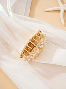 2025 Fashionable Pearl & Shell Hair Clips, Minimalist Ocean Style, Gift, Summer - Multicolor - View 4
