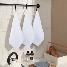 Microfiber Cleaning Cloth Absorbent Dish Cloth Cleaning Towel Super Absorbent Dish Rags 30cmx30cm 12 Pack White - Whitex12 - View 5