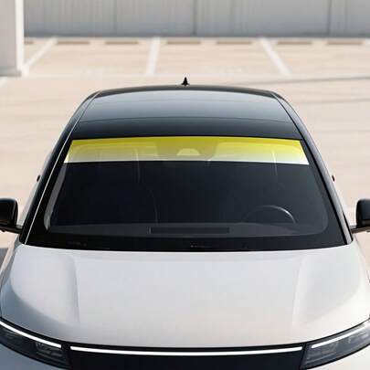 1 rollo de 150 x 20 cm Película de parasol para parabrisas de coche de color degradado universal, protección UV y aislamiento térmico, decoración de ventana de coche, pegatina de ventana