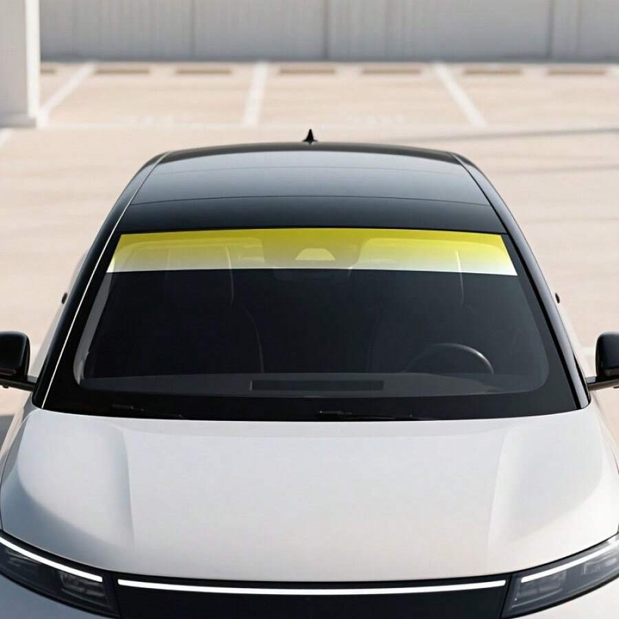 1 Roll 59.06 X 7.87 Inches Universal Gradient Color Car Windshield Sunshade Film, UV Protection Heat Insulation Tint, Car Window Decor, Window Sticker