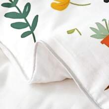 % Cotton Pink Dachshund Comforter Cover, Flower Floral Bedding Set, Kawaii Sausage Dog Duvet Cover, Lovely Puppy Quilt Cover, Soft Comfy, Dachshund Bedding - 棕色 白色 紅色 - 查看 8