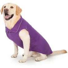 Chaleco Polar para Perro, Suéter Cálido, Chaqueta Polar, Abrigos de Invierno con Ropa Reflectante para Clima Frío(Purple XL) - Multicolor - Ver 2