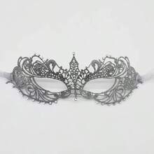 Movie-Style Diamond-Encrusted Lace Mask Pie, Half-Face Sexy And Interesting Eye Mask, Halloween Props, Festival Gifts, Birthday Gifts - Multicolor - View 10