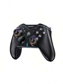 Lenovo Bộ điều khiển chơi game S05 All-Hall: Thiết kế chống trôi kép cho cần điều khiển và nút bấm, tốc độ lấy mẫu 1000Hz, trục cơ học có thể thay thế với lớp phủ nano, lớp phủ chống mồ hôi, tương thích với PC, PS, Switch và thiết bị di động. - Đêm cực đen - Xem 9