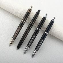 金豪20按压式伸缩钢笔，F尖，带上墨器，树脂笔身，礼品笔 - 20便士 - 查看 8