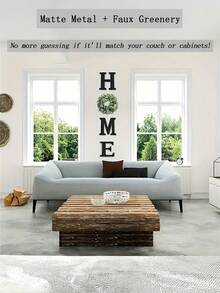 1set Spring Letter Wreath Home Sign Wpc Wall Decor Home Letter Wreath, Modern Decor Hanging Farmhouse Home Sign, Living Room Kitchen Housewarming Couple Gift, Summer Welcome Door Hanging, Mother'S Day Decor, Easter Decor, Room Decor Decor, Home Decor Decor, Home Decor Garden Decorations Wedding Decor Home Decors Gifts Birthday Graduation - 彩色 - 查看 6