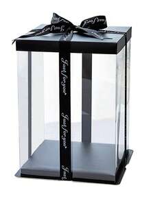 Jewelry Organizer Box, PVC Cake Display Teddy Bear Toy Gift Packaging Gifts For Women Sun Travel Cool Back To School - Black - View 12