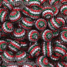 5 piezas de cuentas de rhinestone brillante de 20mm, adecuadas para hacer joyas DIY, incluyendo la creación de pulseras y pendientes, cuentas para hacer joyas - Hazlo tú mismo - Ver 17