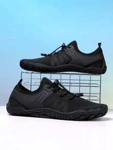 Herren Barfußschuhe, Fünf-Finger-Schuhe, Fitnesschuhe, Trekkingschuhe, Wassersport- & Wanderschuhe - Schwarz - Übersicht 5