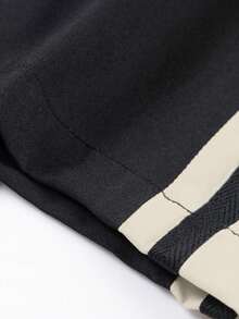 1 条男士宽松休闲运动裤，夏季海滩度假长裤，适合通勤、锻炼、跑步、户外、休闲、健身、慢跑，宽松直筒条纹设计，时尚街头服饰