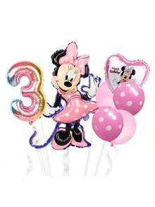 Mouse Theme Party Balloon Set  Birthday Party Balloon Combination Set Suitable For Holiday Celebration Event Decoration Supplies Background Wall Decoration Balloon Props - Multicolor - View 14