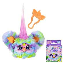 Hasbro Furby Furblets 2 件装，Greenie-Meanie 和 May-May，每个都有 45 种音效，适合 6 岁及以上男孩女孩的电子毛绒玩具 - G1433 - 查看 1