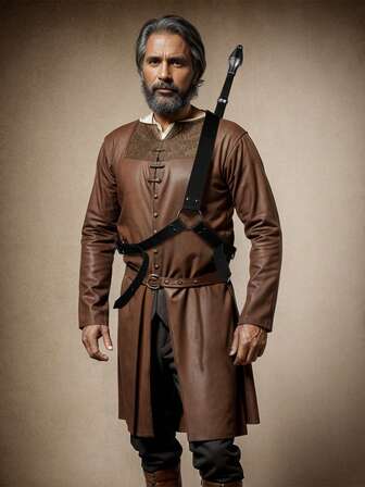 Medieval European And American Fantasy Leather Adjustable Scabbard Renaissance Cosplay Warrior Clothing Accessories Props