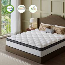 RWAEZYBLUX Queen Size Mattress Intelligent Sleep Matrix: 10/12/14-Inch X Twin/Full/Queen/King - 12 Models With Scientifically Balanced Pocket Springs & Memory Foam, Tailoring Your Healthy Sleep - 10英吋 - 查看 5