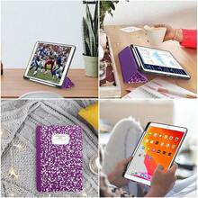 Case For IPad 9th Generation 2021/8th Gen 2020/7th Gen 2019 With Pencil Holder - Premium Shockproof Case With Soft TPU Back Cover & Auto Sleep/Wake For IPad 10.2 Inch, B-Book Violet,B-BookViolet - B-bookViolet - View 7