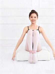 1pc 1-Loop Elastic Yoga Resistance Band Pilates Dance Stretching Belt Fitness Sport Exercise Pull Strap Band, Multi-Functional