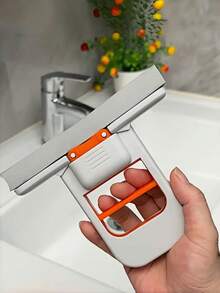 1pc Brand New Multi-Functional Mini Handheld Mop - The Ultimate 2-In-1 Handheld Mop For Dusting, Washing, Drying, And Polishing Any Surface. Retractable, Wet And Dry Use. - Desktop Cleaning Mop - Mini Folding Handheld Duster - Multicolor - View 4