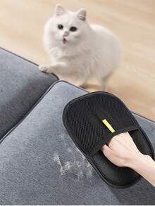 宠物静电除毛手套，双面刷毛器，猫狗主人必备，猫毛清洁