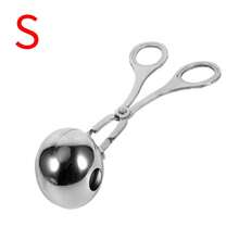 1pc Stainless Steel Meatball Maker, DIY Meatball Clamp, Fish Ball Mold, Food Clip, Creative Kitchen Meatball Maker - Silver - View 8
