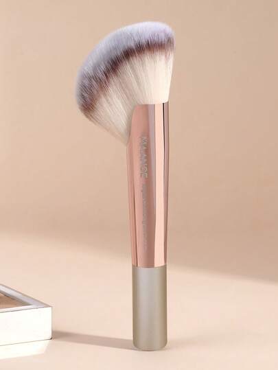 MAANGE 1pc Aluminum Tube Professional Makeup Brush Skin Friendly Effective Application Cosmetic Brush Foundation Brush Face Brush Powder Brush Blush Brush Concealer Brush Contour Brush Nose Contour Brush Highlighter Brush Detail Brush At Home Or On-The-Go For Blending Liquid, Cream Or Flawless Powder Cosmetics Makeup Accessories Gifts For Friends