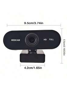 HD Auto-Zoom USB Interface Plug-And-Play 360° Rotating Computer Laptop, PC Network Camera With Macro Lens, 1080P Video Capture Resolution, Auto Focus, No Battery Required, For Video Conferencing And Online Classes, Online Class Camera | Modern Camera Design | USB Connectivity, Webcam, Webcam For Pc, Camera For Streamer, Webcam For Smart Tv, Webcam For Laptop, Web Camera, Pc Accessory, Streaming Equipment, Usb Camera - màu đen - Xem 3