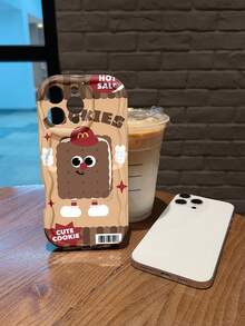 Funda para móvil con diseño de galleta, compatible con Samsung,  17,  16 Pro Max,  15 Pro Max,  13 y  12. Fabricada en TPU para una protección eficaz contra golpes y caídas. Un regalo ideal para familiares, amigos, seres queridos, parejas y para Navidad. - Blanco antiguo - Ver 5