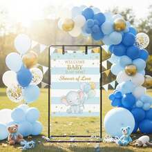 Vincidern 6PCS Wedding Welcome Sign Stand, 68.9" Wedding Sign Holder For Seating Charts,Black Versatile Sign Stand For Weddings Birthdays Party,Bridal Shower,Anniversary Ceremony Event Decor,Mother's Day Party Supplies - 黑色的廣告架 - 查看 3