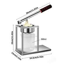 Manual Orange Juicer Made Of 304 Stainless Steel With Minimalist Design And Compact EVA Handle. - Silver - View 8