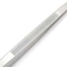 Thick Stainless Steel Serrated Tongs, Barbecue Food Tongs, Straight Tweezers, Household Medical Tweezers, Garden Kitchen Barbecue Tool Tweezers - Multicolor - View 7