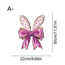 1pc Wooden Easter Bunny Bow Hanging Decoration, Living Room Wall, Foyer Hanging Decoration, Restaurant Festive Event Decoration, Festive Atmosphere Decoration Small Items - Multicolor-punched Hemp Rope - View 14