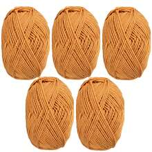 5卷/250克优质牛奶纤维纱线 - 柔软针织纱线，适合DIY钩编和编织项目，是制作包包、靠垫、玩偶、家居装饰的理想之选 - 多种颜色可选，每卷约50克 - 彩色 - 查看 18