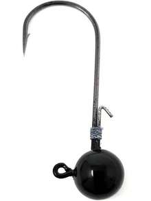 Cabezas de jig de bola de tungsteno Reaction Tackle (paquete de 5) - Negro - Ver 6