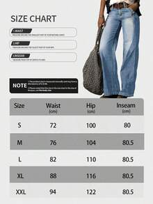 These Relaxed, Loose-Fitting Straight-Leg Jeans For Women Feature Button-Down Detailing And Are Perfect For All Seasons, Perfect For Back-To-School, Concerts, And Holiday Parties. - Light Blue - View 5