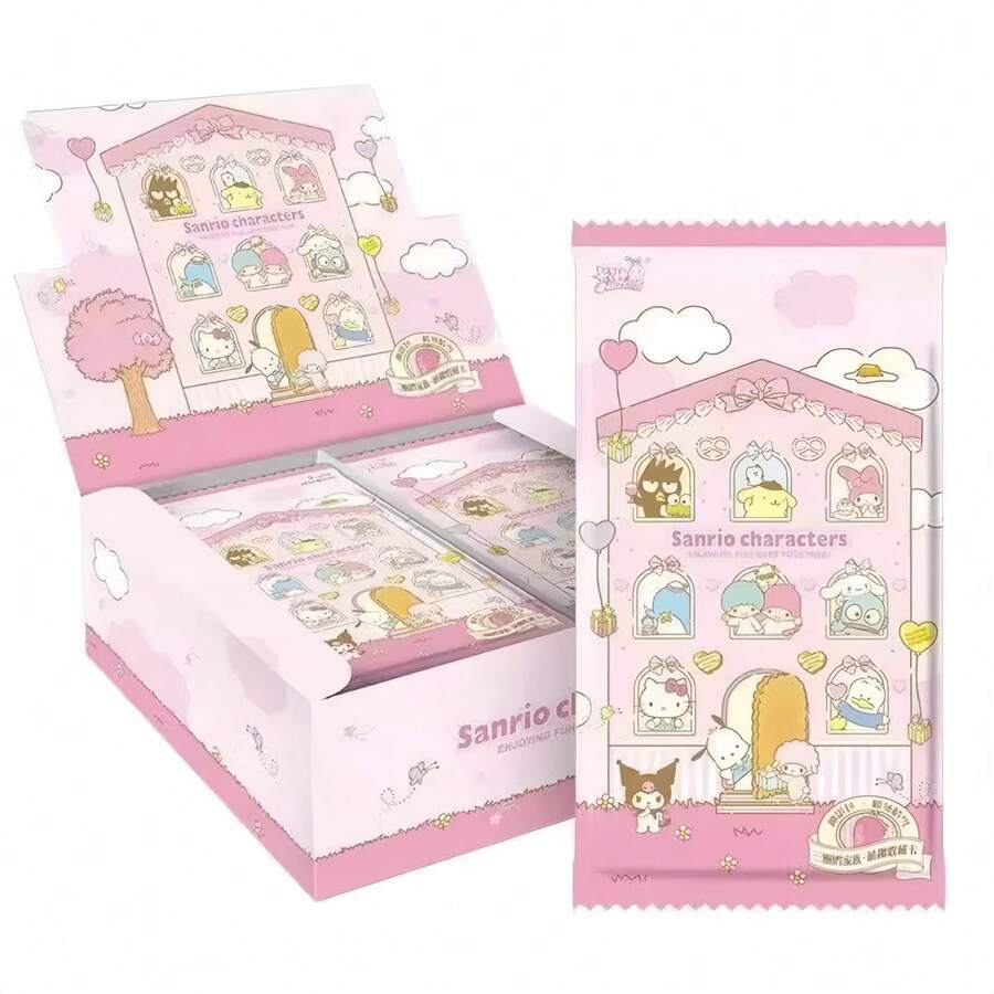 Serie de personajes Sanrio - Kitty, My Melody, Kuromi, etc. - Tarjetas coleccionables de papel, regalos pequeños para cumpleaños/Año Nuevo/fiestas, diseño lindo, material duradero - Multicolor - Ver 1