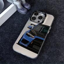 Stylish Japanese-style modified JDM racing phone case for  16 15 14 13 12 11 Pro Max X XR XS MAX 8 7 Plus anti-drop matte back cover - Plateado - Ver 3