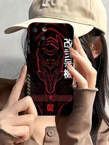 Funda para teléfono con diseño de mechas de , compatible con teléfonos ,  17,  16 Pro Max,  15 Pro Max,  13 y  12. Fabricada en TPU, ofrece protección contra golpes y caídas. Es un regalo fantástico para amantes del anime, amigos o cualquiera que quiera expresar su estilo único este otoño, Halloween o en celebraciones especiales. - Negro - Ver 1