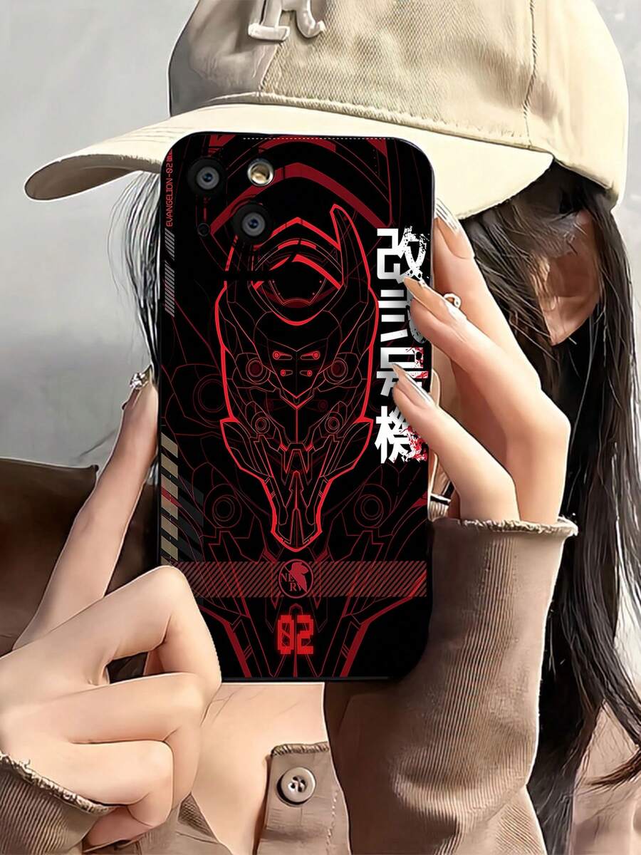 Funda para teléfono con diseño de mechas de , compatible con teléfonos , 17, 16 Pro Max, 15 Pro Max, 13 y 12. Fabricada en TPU, ofrece protección contra golpes y caídas. Es un regalo fantástico para amantes del anime, amigos o cualquiera que quiera expresar su estilo único este otoño, Halloween o en celebraciones especiales. - Negro - Ver 1