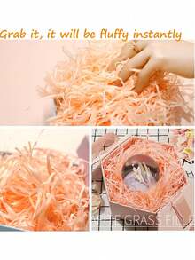 Giấy vụn nhiều màu sắc tự làm thủ công bằng sợi raffia Giấy vụn cho giỏ quà trang trí Giáng sinh Halloween làm đầy giỏ quà đám cưới sinh nhật phù dâu đính hôn làm đầy hộp quà trang trí tiệc sinh nhật kỷ niệm ngày cưới quà tặng ngày lễ tình nhân - Nhiều màu - Xem 11