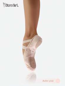 DonsGirl One Pair Of High Elastic Strong Wrapping Professional Ballet Shoes For Girls, Modern Dance Shoes, Classical Dance Shoes And Yoga Shoes - Pink - View 10