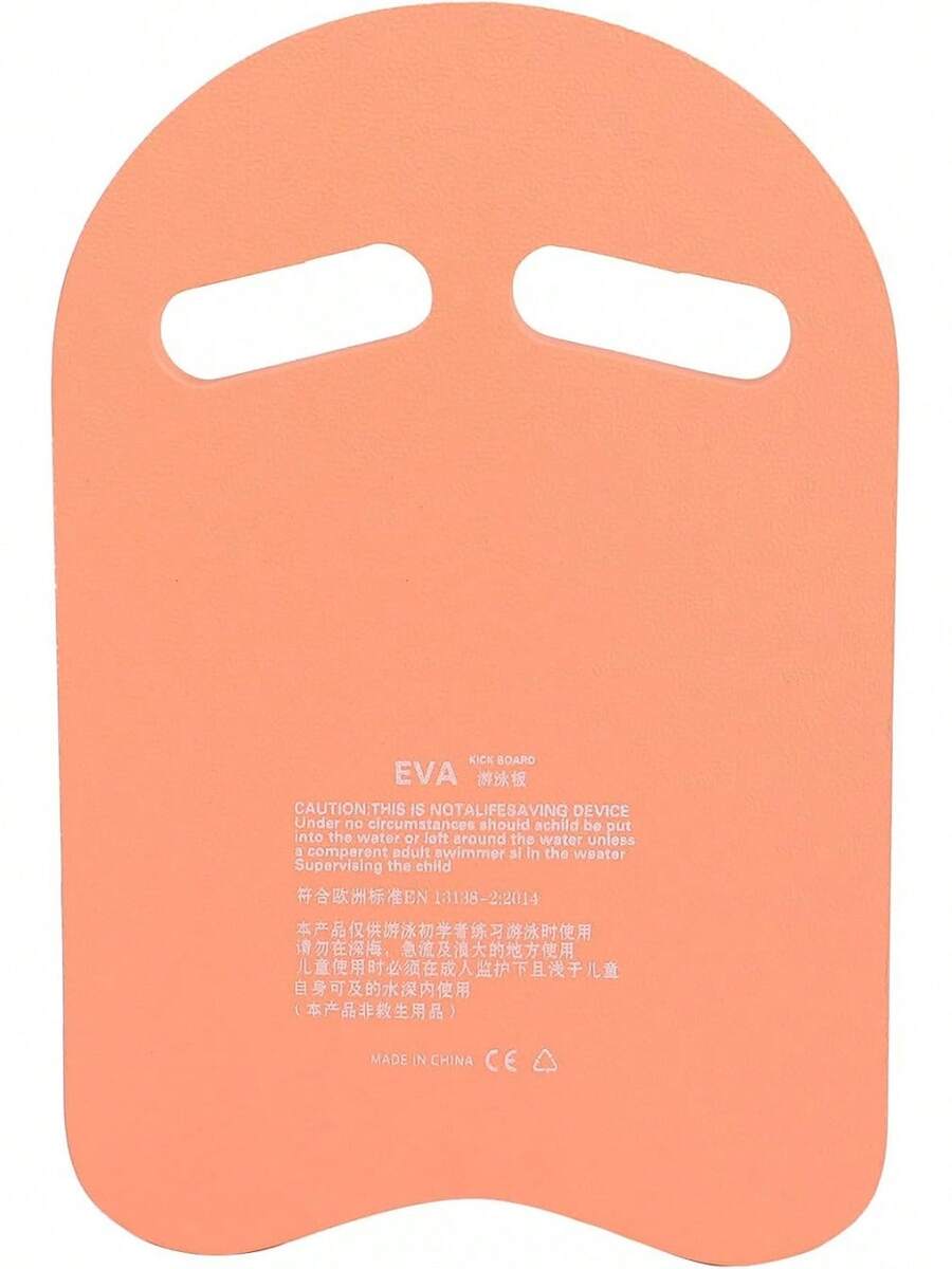 Tabla de Natación, Tabla de Flotador de EVA Ligera en Forma de U de Dos Agarres, Tabla Flotante de Ayuda para Adultos, Niños, Entrenamiento en la Piscina(naranja) - 1 - Ver 1