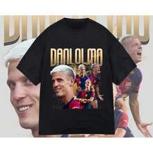 Dani Olmo | Barcelona Design | Digital Design | Football Shirt Design | Poster | T-Shirt Design - Black - View 1