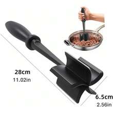 Meat Chopper For Hamburger, Professional Heat Resistant Masher Smasher Kitchen Tool For Turkey Ground Beef, Multipurpose Chopper Mincers Gadgets For Potato Fruits Vegetable