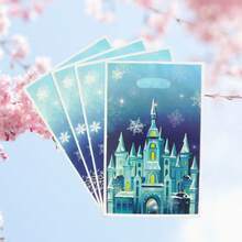 20pcs/50pcs Party Gift Bags, Frozen World, Snowflake, Castle, Princess, Fairy Tale World, Winter, Holiday, Birthday, Party Gift Packaging Bags, Tote Bags, Storage Bags, Wedding, Date, Return Gift Bags, Gift Wrapping Decoration Bags - Multicolor - View 3