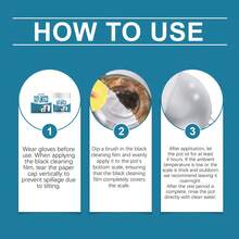 JUE FISH Black Stain Cleaning Paste. For Household Cleaning, Please Wear Gloves Before Use. When Applying The Black Cleaning Film, Tear Open The Paper Cap Vertically To Avoid Leakage Caused By Tilting. - Multicolor - View 3