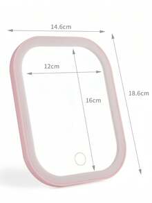 300mAh Battery Capacity LED Lighted Makeup Mirror, 3 Lighting Modes, Foldable Portable Stand, Adjustable Brightness Touch Control, High Definition Smart Rotating Travel Makeup Mirror, Rechargeable High Capacity Battery, Ideal For Dorm, Desk, Bedroom, Perfect Christmas Or Valentine's Day Gift For Women, Personalized Present - Multicolor - View 10